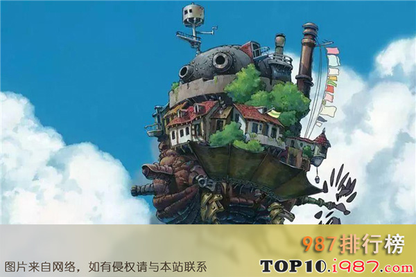 宫崎骏十大经典作品排行榜之哈尔的移动城堡