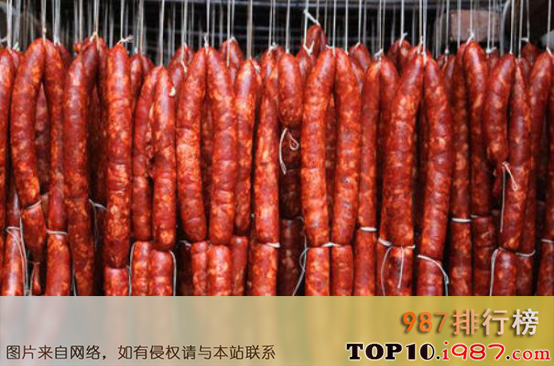 十大春节传统美食之腊肉