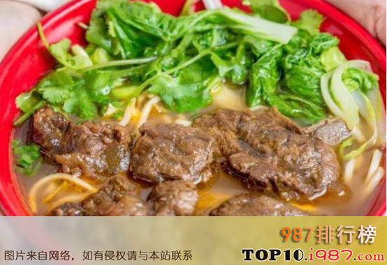 十大台湾美食小吃之黄牛肉面