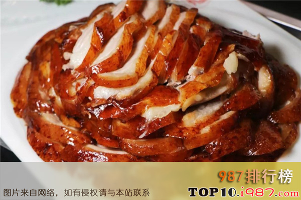 十大北京特产之北京烤鸭