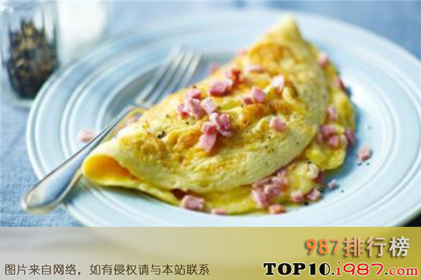 十大世界顶级美食之龙虾煎蛋卷