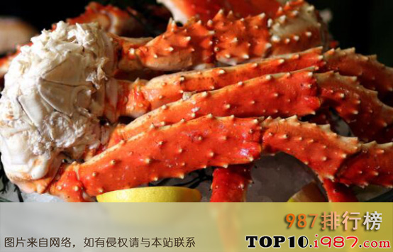 十大世界零售超市名贵海鲜之红王蟹