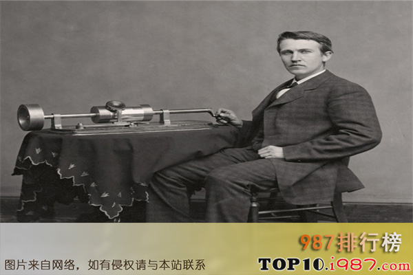十大世界公认的科学家之托马斯·阿尔瓦·爱迪生