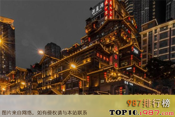 十大重庆夜景最美的地方之重庆洪崖洞民俗风貌区