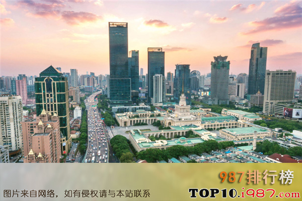 中国十大最富有的省份之上海