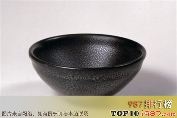 十大陕西博物馆镇馆之宝之黑釉油滴碗