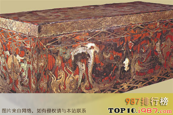 十大湖南省博物馆镇馆之宝之彩绘黑地漆棺