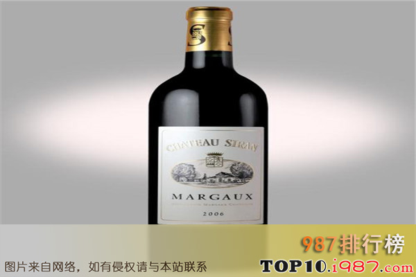 十大世界名酒之玛尔戈庄园葡萄酒1787(chateaumargaux1787)