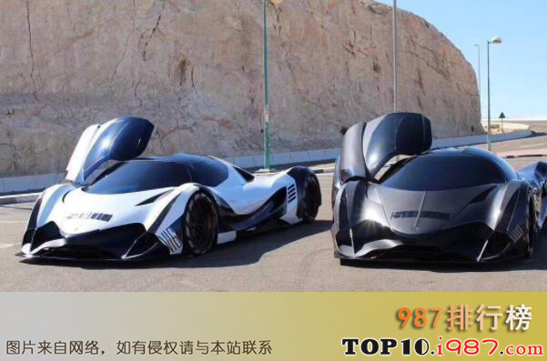 十大世界马力最高的陆地交通工具之devel sixteen prototype