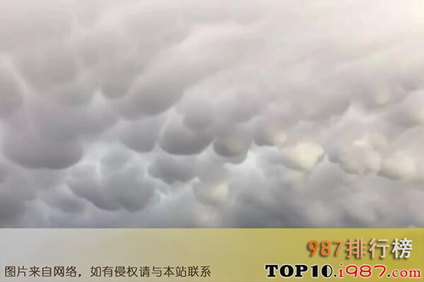 十大自然界中形状奇特的云之悬球状云