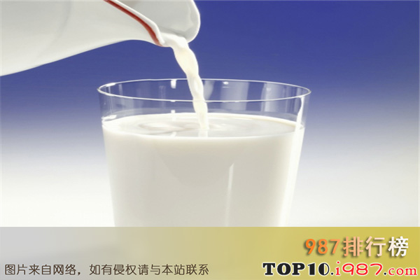 十大高蛋白食物之牛奶