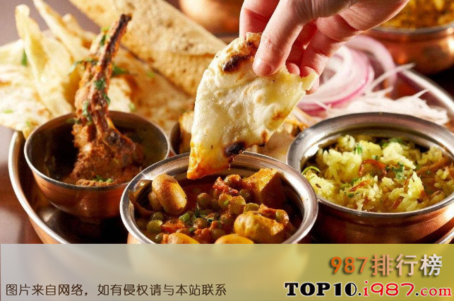 十大世界最美味的菜系之印度美食