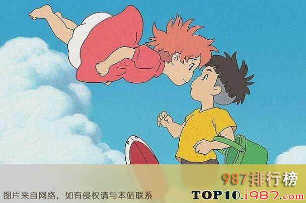 十大热门日本动漫之《悬崖上的金鱼姬》