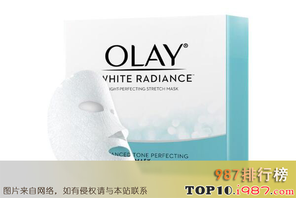 十大有效的美白面膜之olay水感透白光塑钻纹弹力面膜