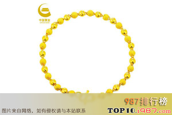 十大黄金珠宝品牌之中国黄金