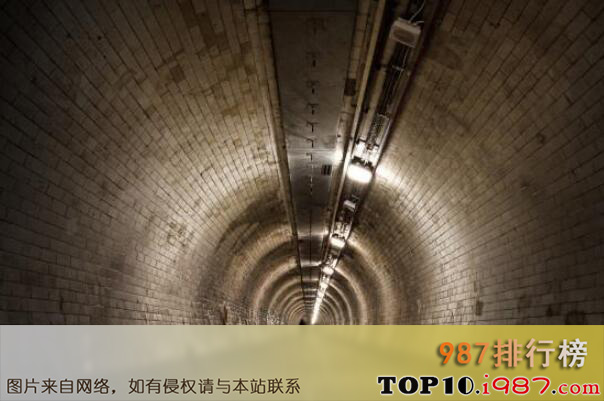 十大世界奇特隧道之伦敦泰晤士河隧道