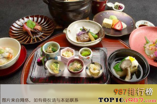 十大日本旅游胜地美食之京都 怀石料理