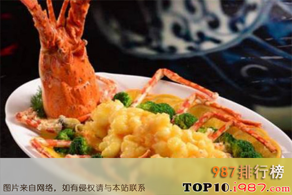 十大广东名菜之上汤焗龙虾