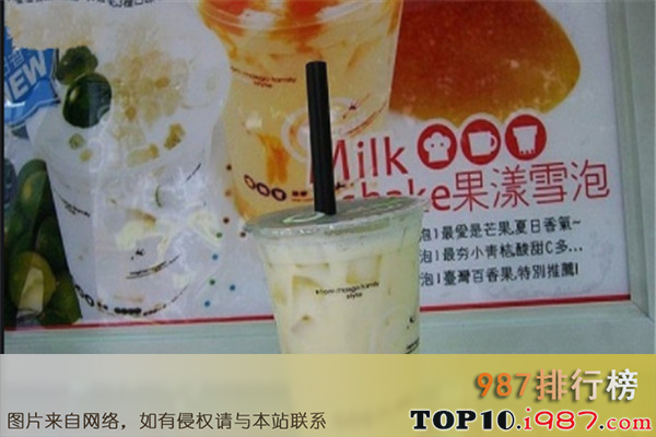 十大台湾好喝的奶茶之果麦de鲜饮创作