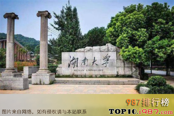 十大湖南学校之湖南大学