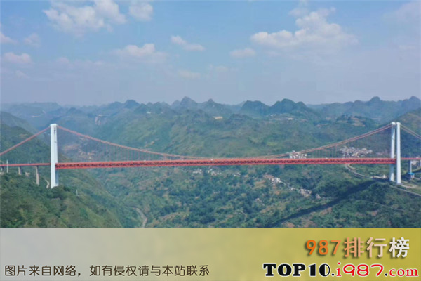 贵州十大名桥排行榜之坝陵河大桥