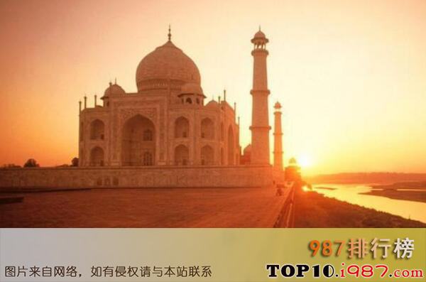十大世界上最浪漫的日落之印度泰姬陵