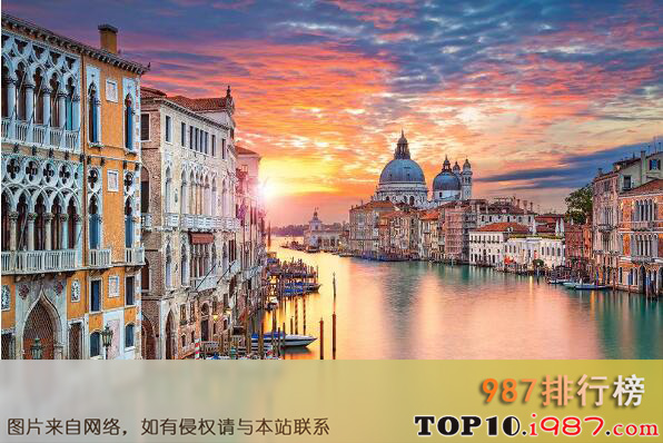 十大世界上最浪漫的日落之意大利威尼斯