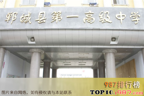 十大河南高中之郸城县第一高级中学