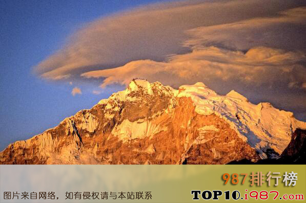 十大海拔最高的山峰之安那布尔纳峰