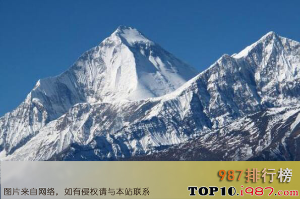 十大海拔最高的山峰之道拉吉里峰