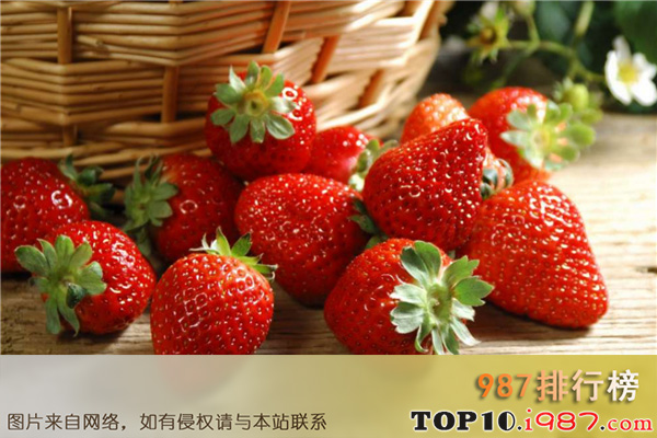 十大碱性食物排名之草莓