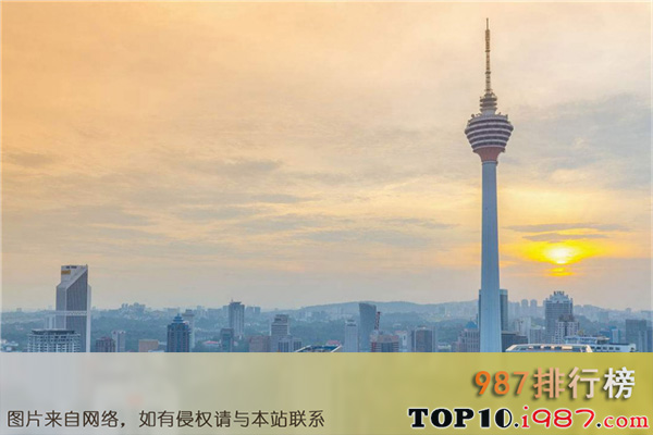 十大世界最高的塔之吉隆坡塔