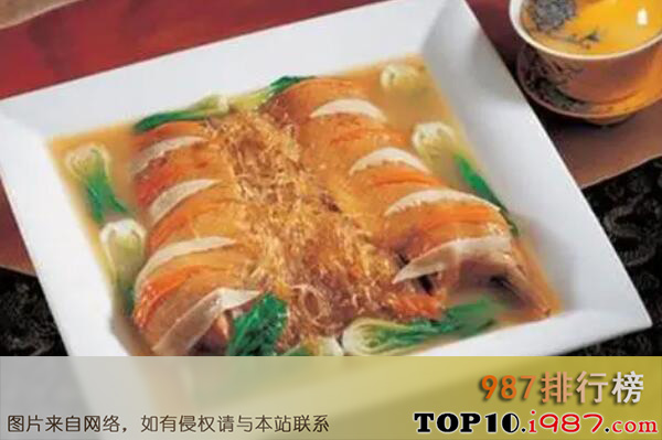 十大扬州经典名菜之鸭包鱼翅
