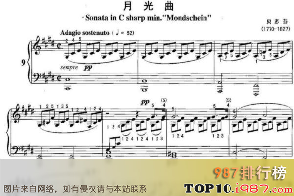 十大最经典世界钢琴曲之月光曲