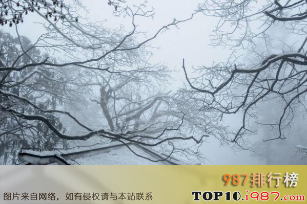 中国十大12月份国内最佳旅游地之峨眉山