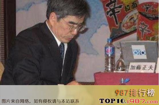 十大日本评出的围棋高手之加藤正夫