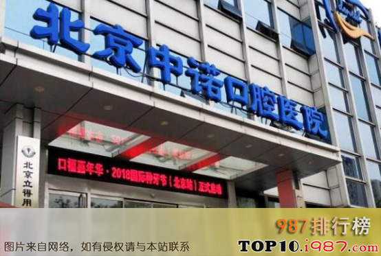 十大北京最佳口腔医院之北京中诺口腔医院