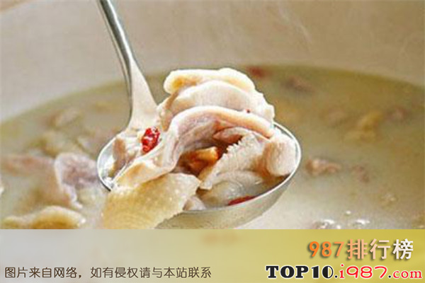 十大广东补汤之猪肚汤
