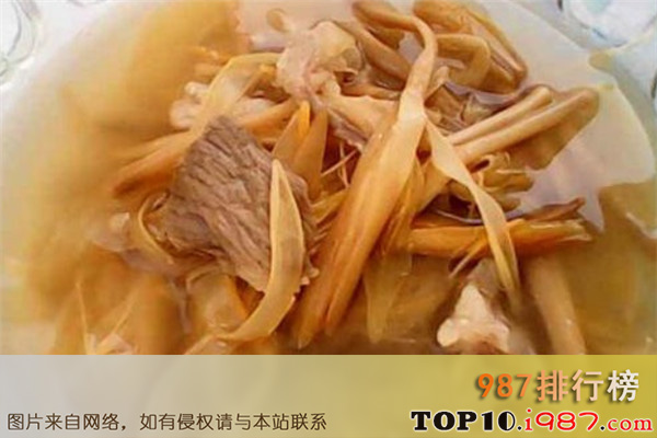 十大广东补汤之黄花菜白萝卜汤
