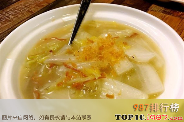 十大福建炖汤之干贝白菜煲汤