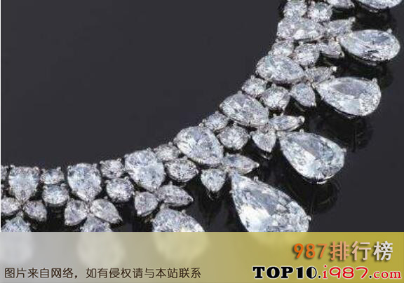 十大奢侈品项链之christie`s diamond necklace