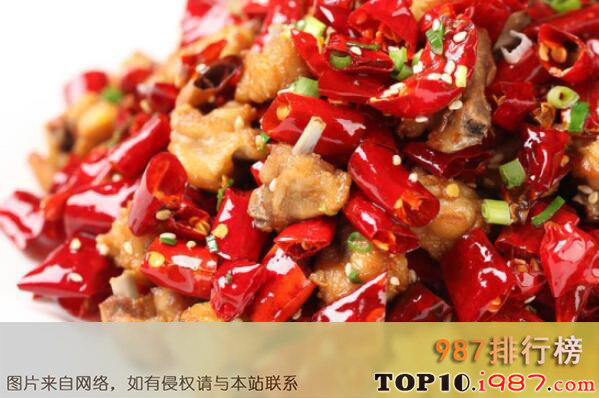 十大湖南特色的传统名吃之麻辣子鸡