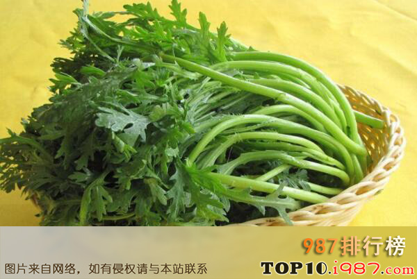 十大最常见的叶菜类蔬菜品种之茼蒿