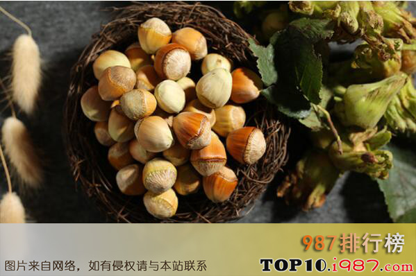 十大最常见的坚果干果品种之榛子