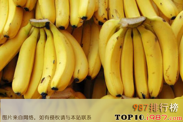世界十大公认最营养的水果品种之香蕉