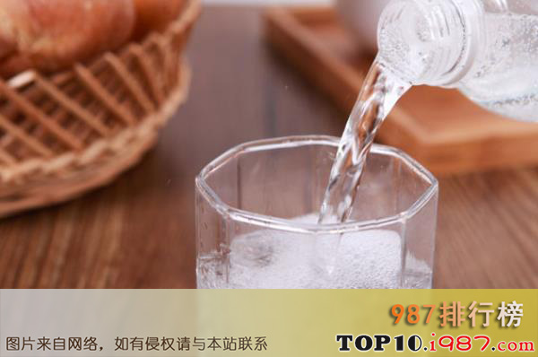 十大最常见的低热量饮品之苏打水