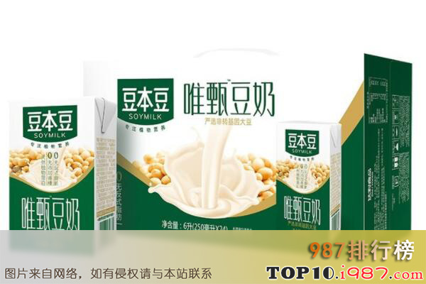 十大知名豆奶品牌之豆本豆soymilk