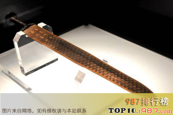 中国价值最高的十大古董文物之越王勾践剑