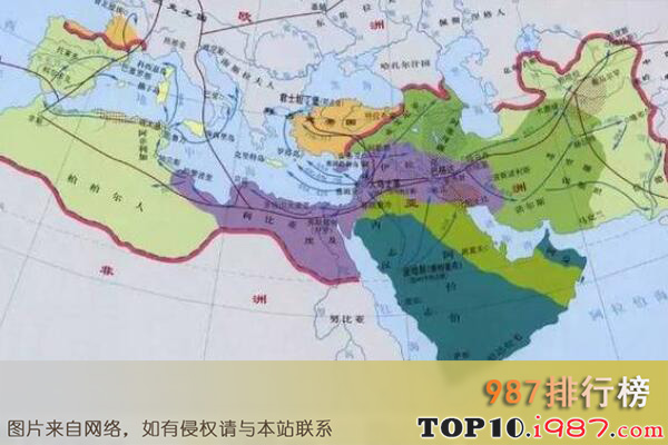 十大世界历史国土面积最大的帝国之阿拉伯帝国