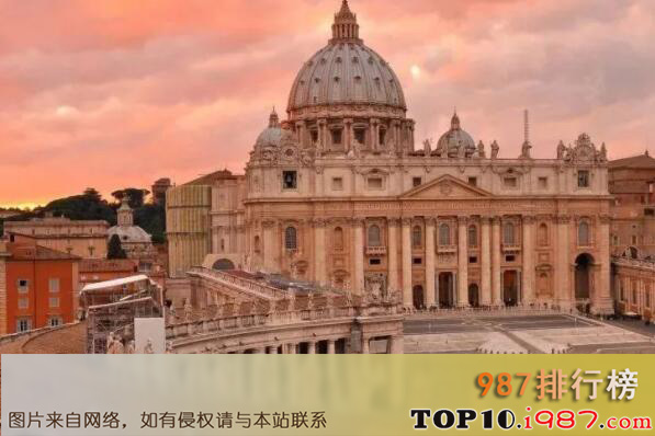 十大世界最著名的天主教堂之圣彼得大教堂